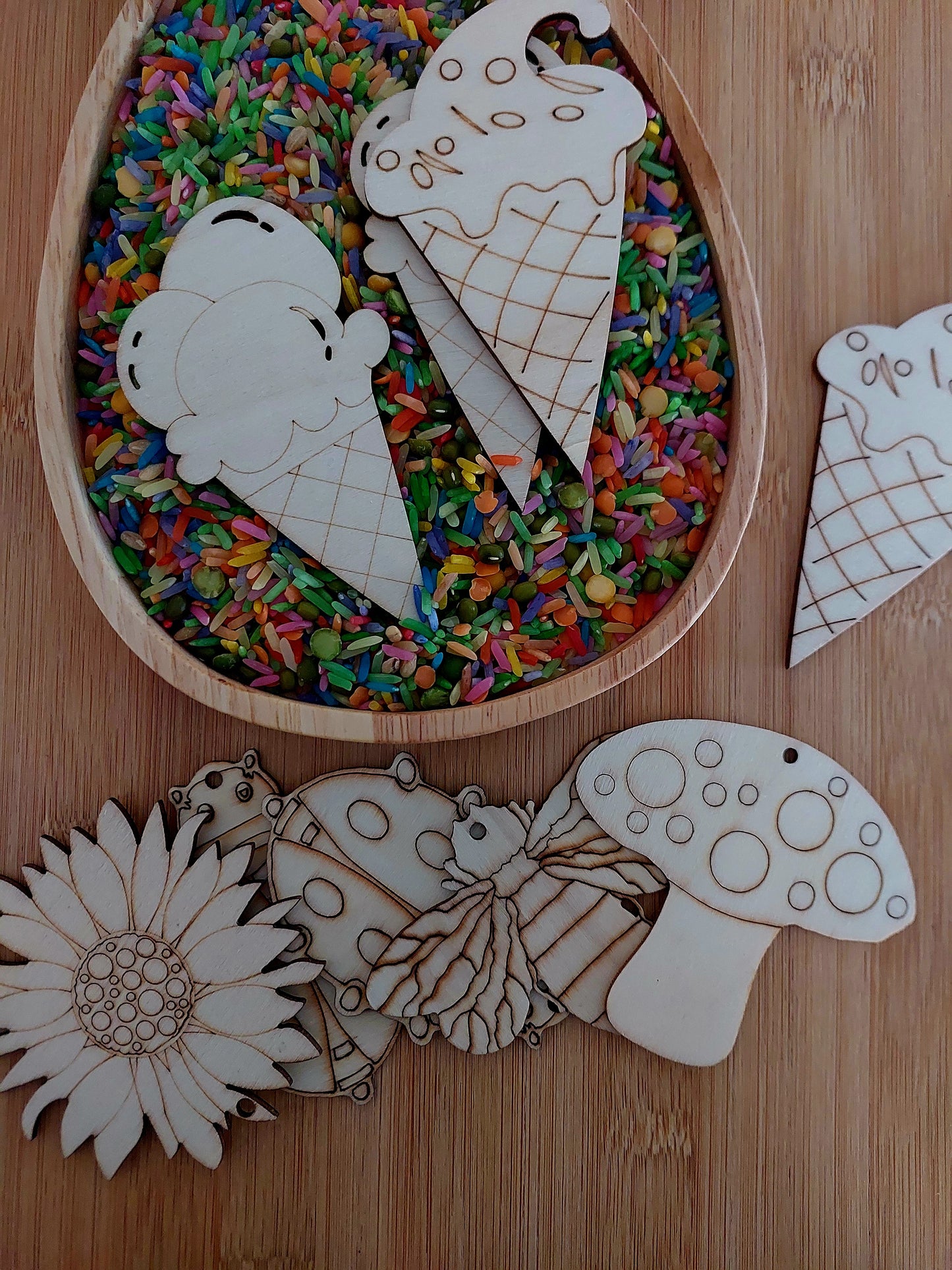 Wooden Pieces - Assorted
