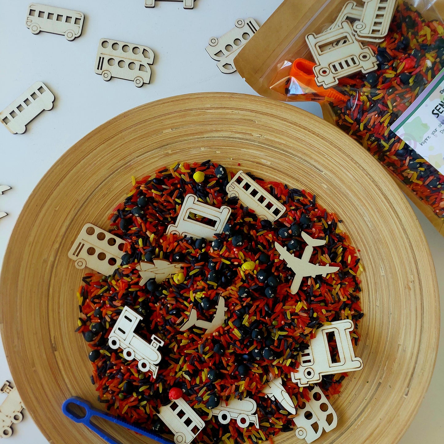 Transportation Find & Match Sensory Kit
