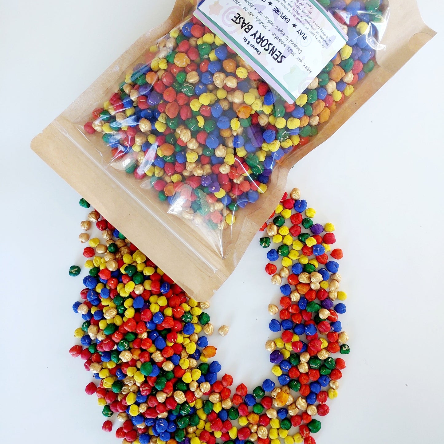 Sensory Base - Rainbow Chickpea with gold