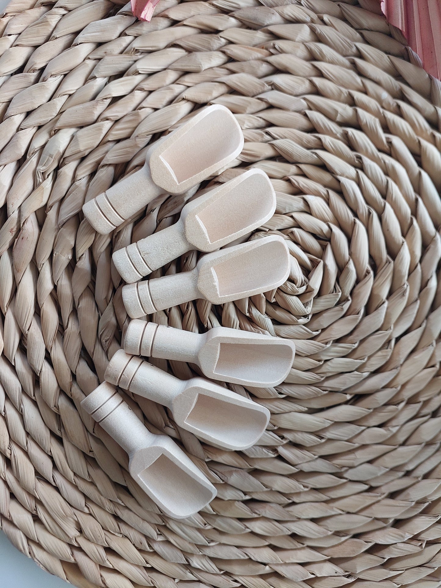 Mini Wooden Scoop Rounded Handle