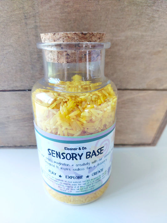 Mini Sensory Base/Party Favour - Yellow