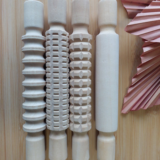 Textured Wooden Rolling Sticks