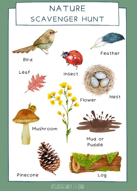 Nature Scavenger Hunt Printable