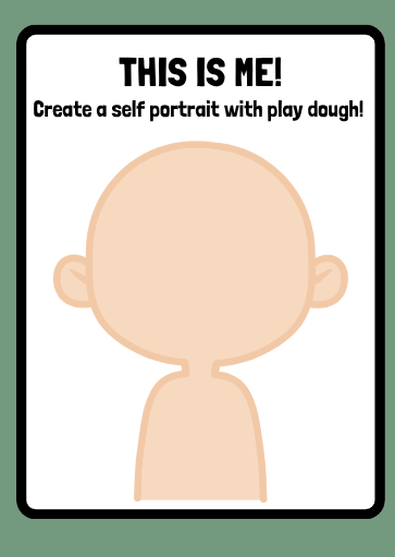 Self Portrait Playdough Mat Printable