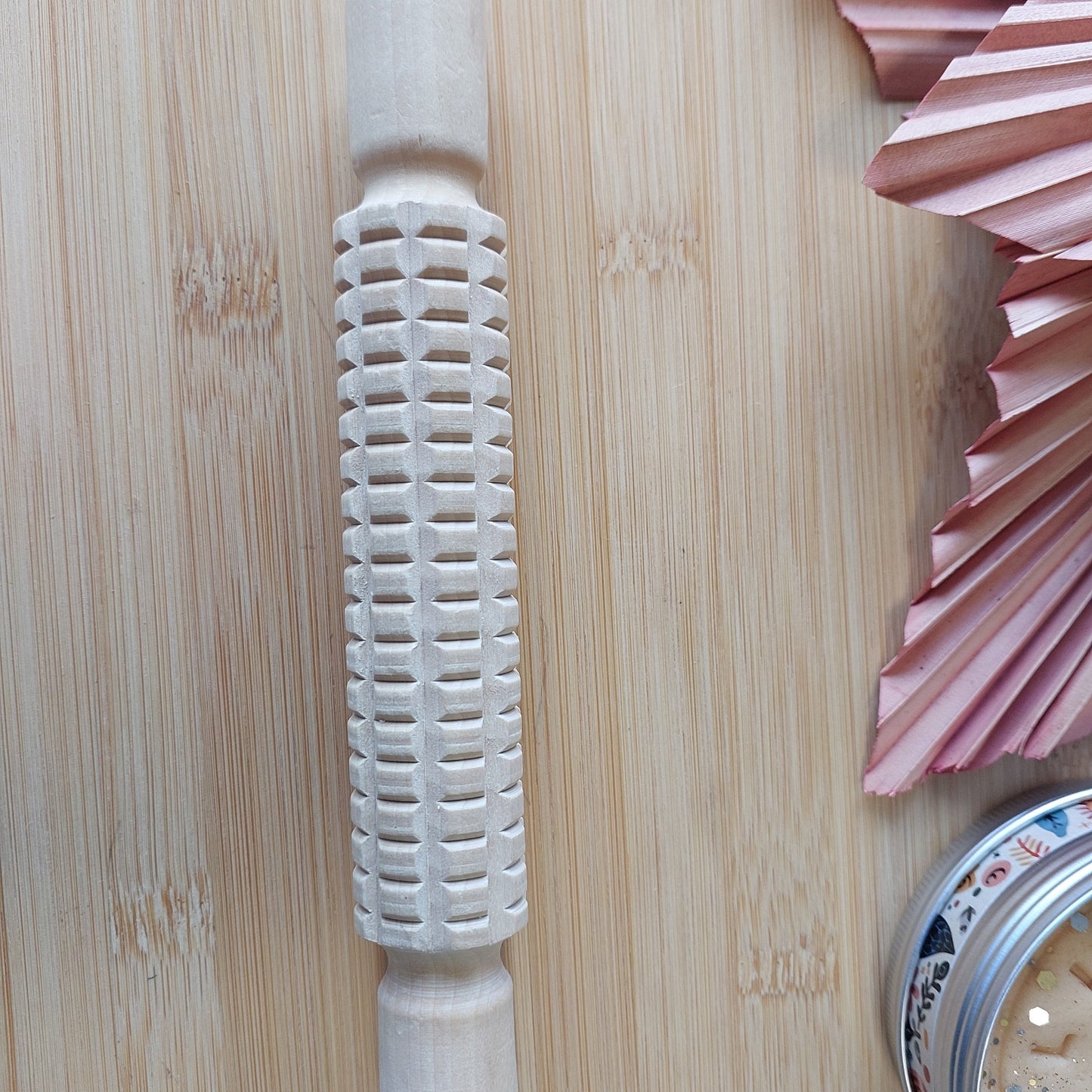Textured Wooden Rolling Sticks Style 2