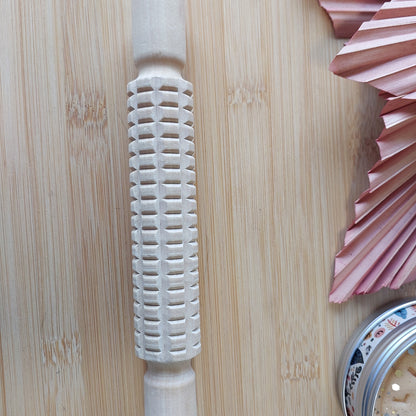 Textured Wooden Rolling Sticks Style 2
