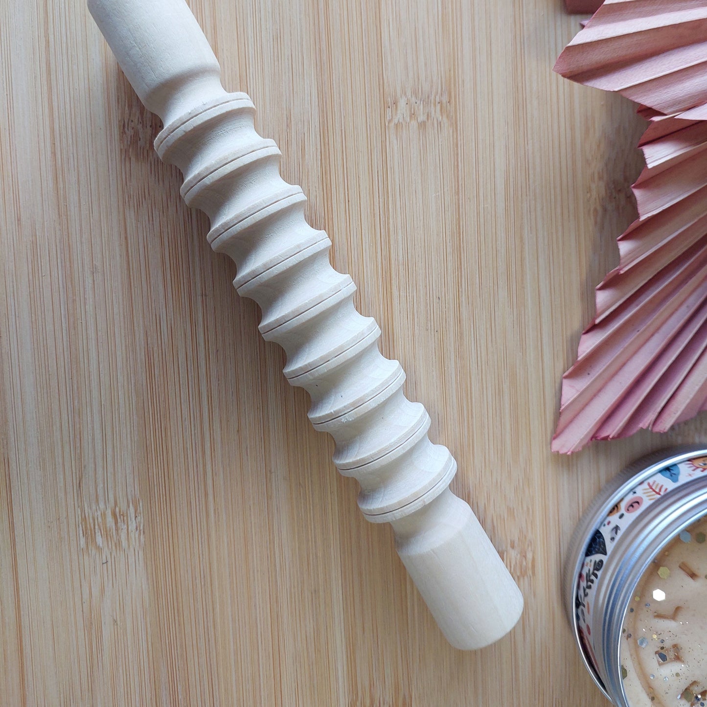 Textured Wooden Rolling Sticks Style 3